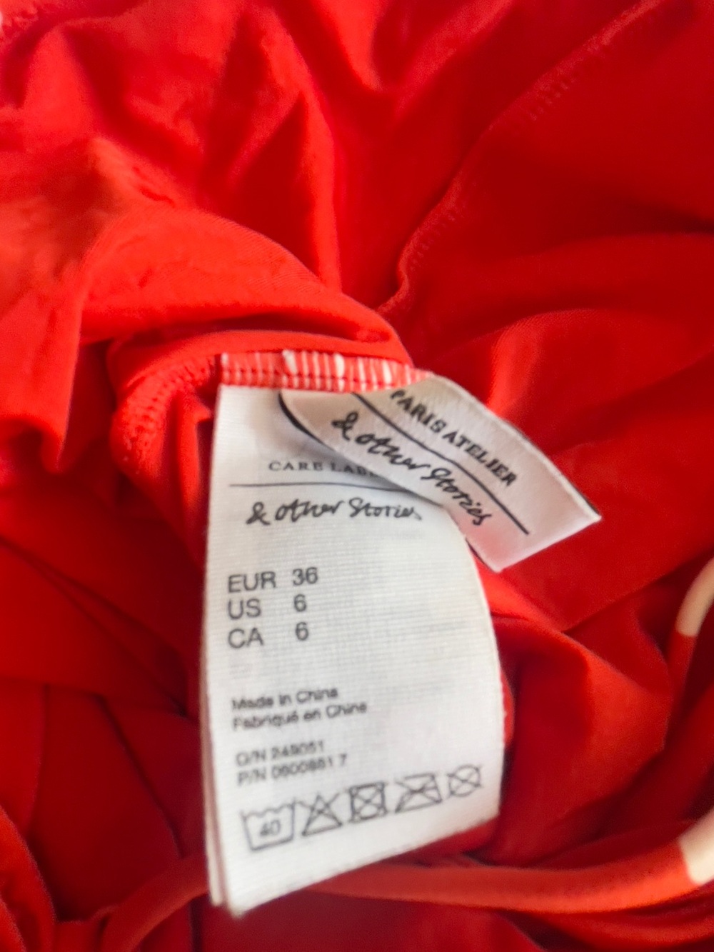 Red Polka Dot Ruffle One-Piece Swimsuit - Picture 4 of 4